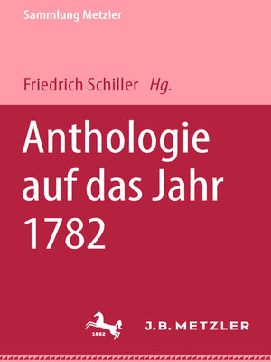 cover image of Anthologie Auf Das Jahr 1782